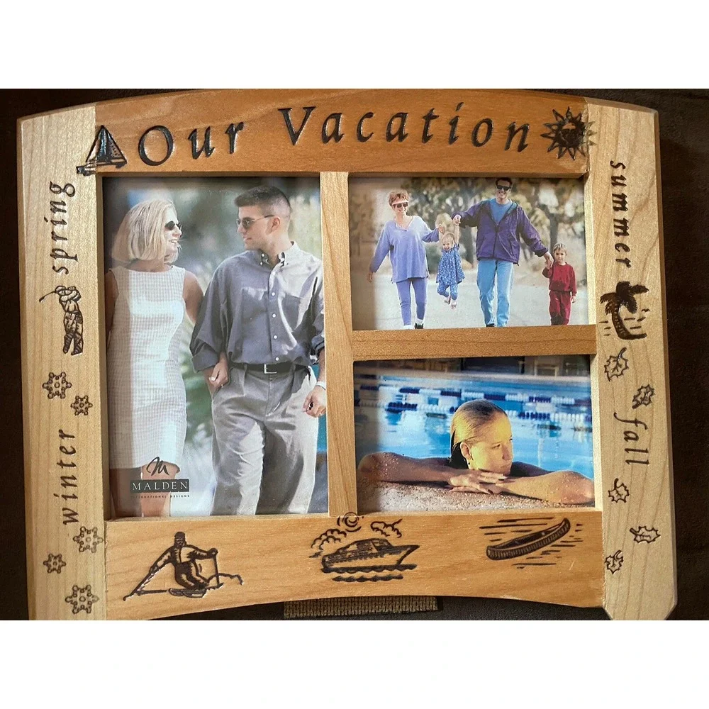 Our vacation Collage summertime photo frame